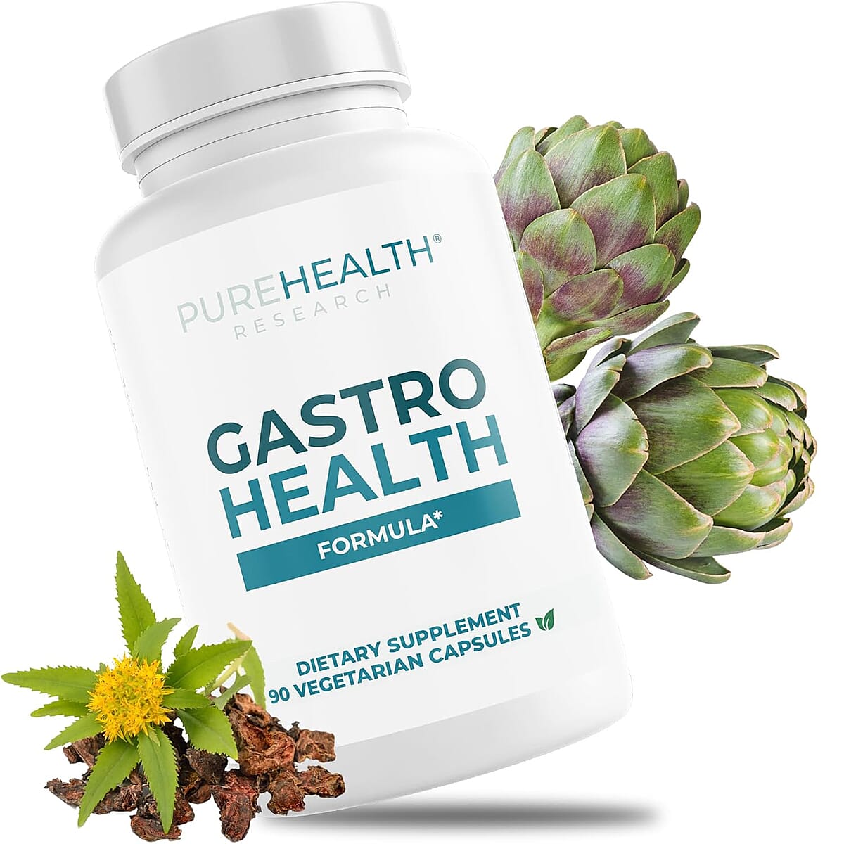 PureHealth Research Gastro Health Dietary Supplement 90 Vegetarian Capsules image number 1