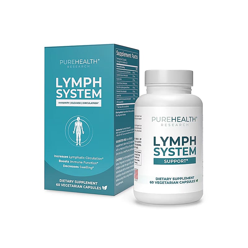 PureHealth Research Lymph System Support Dietary Supplement 60 Vegetarian Capsules