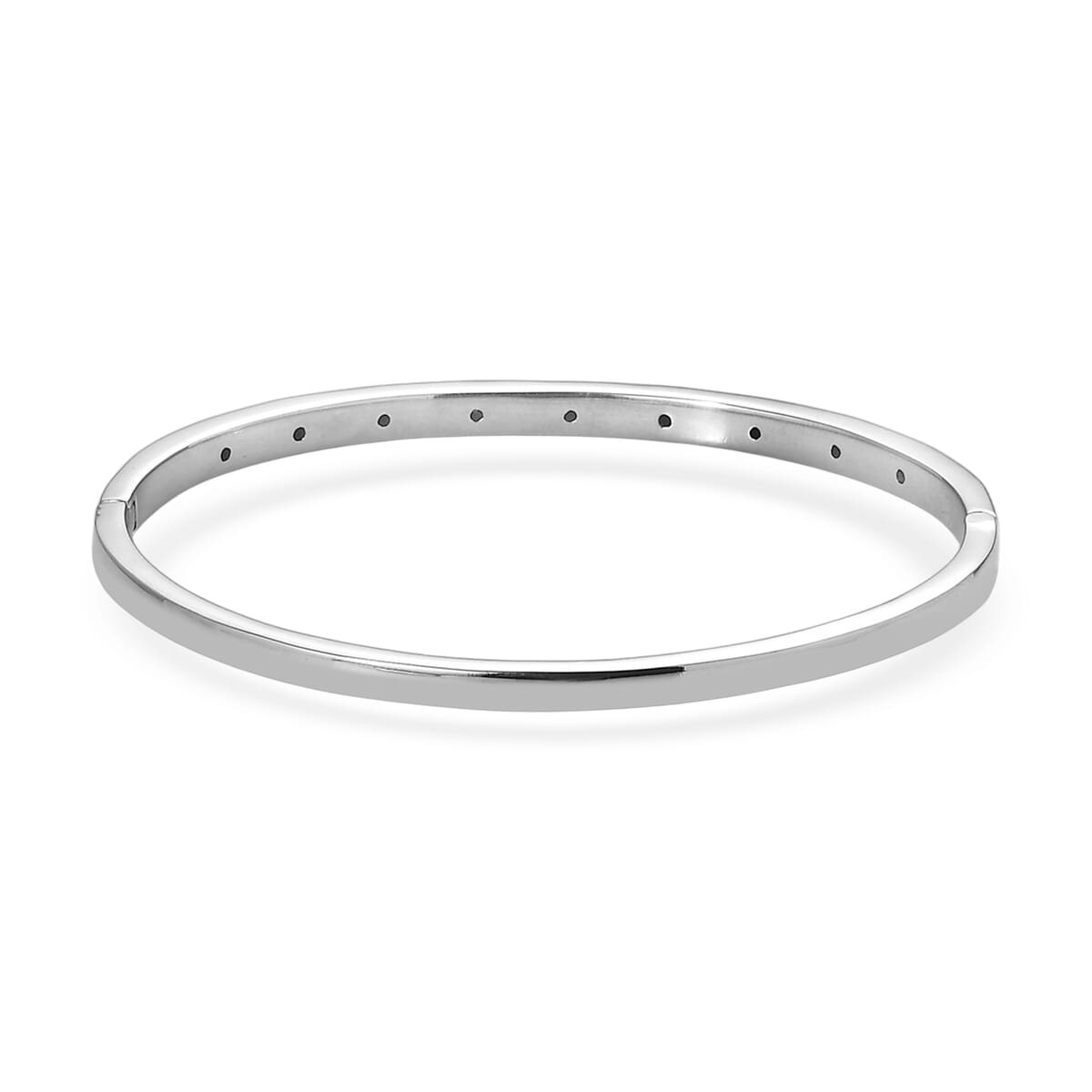 Sleeping Beauty Turquoise 0.50 ctw Bangle Bracelet in Stainless Steel image number 4