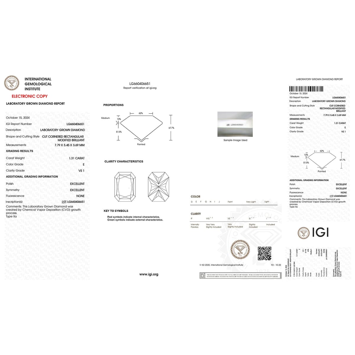 IGI Certified 950 Platinum Radiant Cut Luxuriant Lab Grown Diamond (E-F, VS) Halo Ring (Size 10.0) 2.00 ctw image number 6