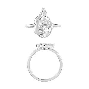 Nugget Ring in 10K White Gold (Size 10.0) 2.70 Grams (Del. in 10-12 Days)