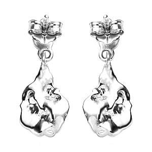 Nugget Earrings in 10K White Gold 2 Grams (Del. in 10-12 Days)