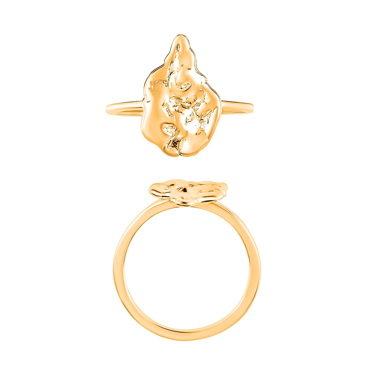 Nugget Ring in 18K Yellow Gold (Size 6.0) 3.30 Grams (Del. in 10-12 Days) image number 3