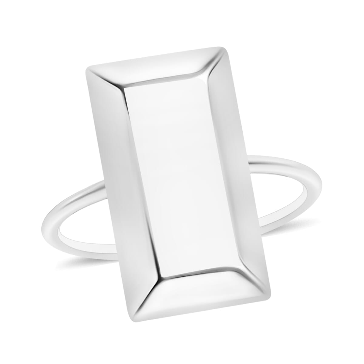Bar Ring in 14K White Gold (Size 10.0) 2.20 Grams image number 0