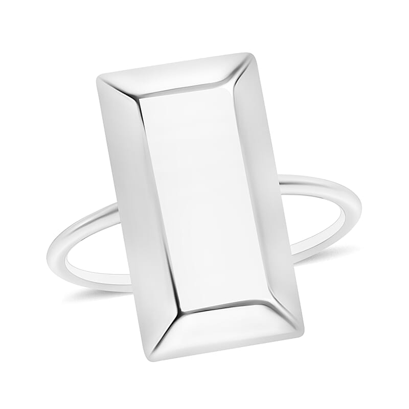 D'Joy Bar Ring in 14K White Gold (Size 10.0) 2.5 Grams