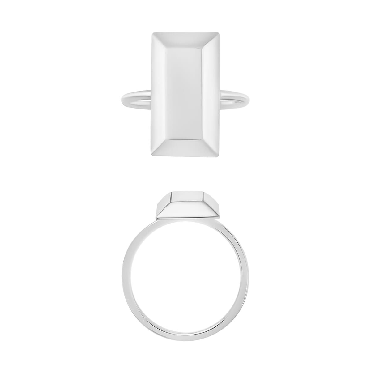 Bar Ring in 14K White Gold (Size 10.0) 2.20 Grams image number 3