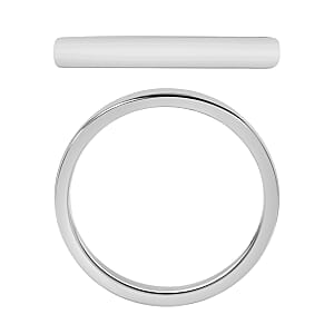 Band Ring in 14K White Gold (Size 10.0) 3.50 Grams (Del. in 10-12 Days)