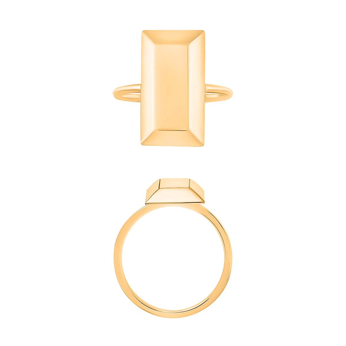 Bar Ring in 14K Yellow Gold (Size 4.5) 2.20 Grams (Del. in 10-12 Days) image number 3