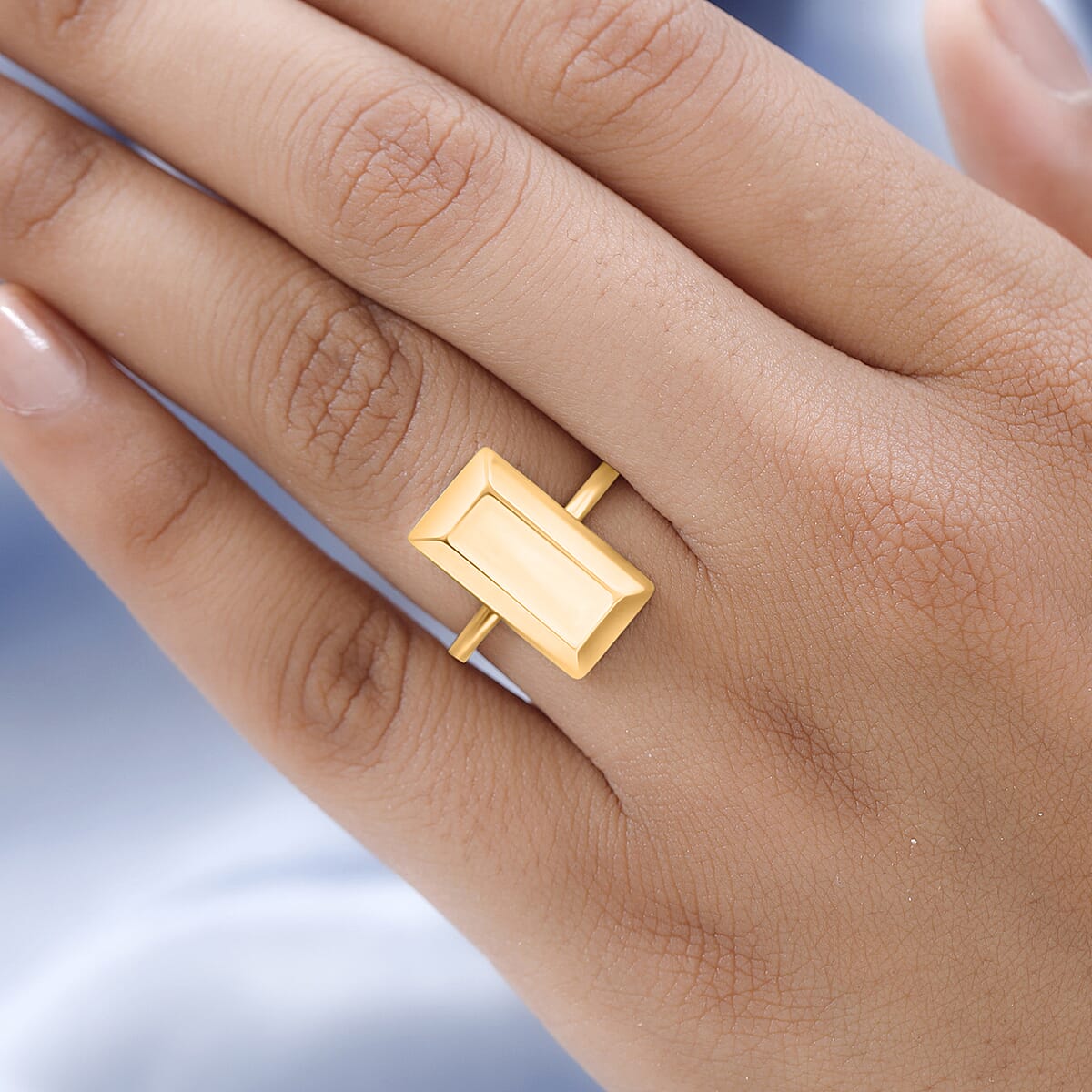 D'Joy Bar Ring in 14K Yellow Gold (Size 7.5) 2.5 Grams (Del. in 10-12 Days) image number 1