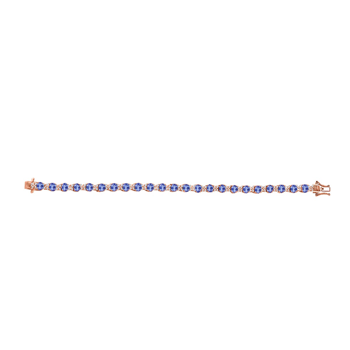 Tanzanite / Rose Gold Over Sterling Silver / 6.5 Inches - Product card gallery slide 4 (10178023326009)