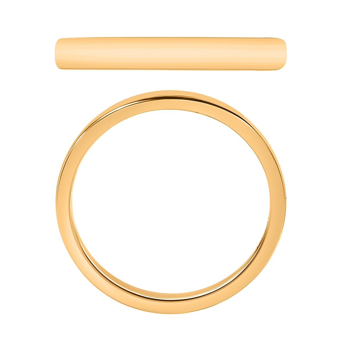 Band Ring in 14K Yellow Gold (Size 4.0) 3.50 Grams (Del. in 10-12 Days) image number 3