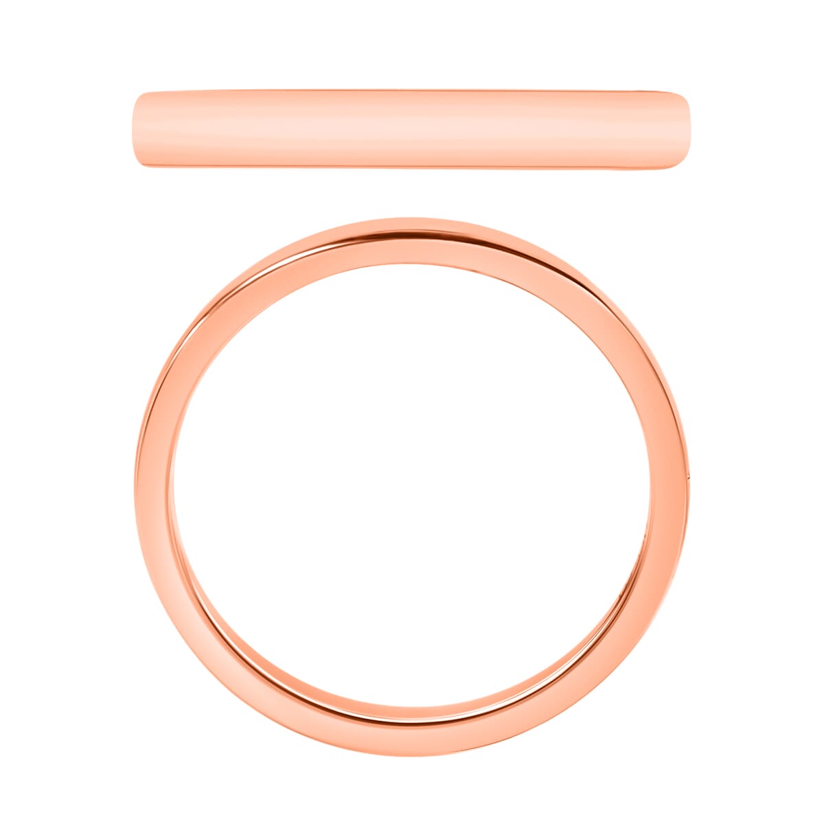 Band Ring in 14K Rose Gold (Size 8.0) 3.50 Grams image number 3