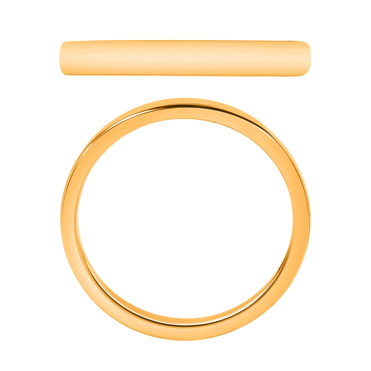 Band Ring in 18K Yellow Gold (Size 5.5) 3.80 Grams image number 3