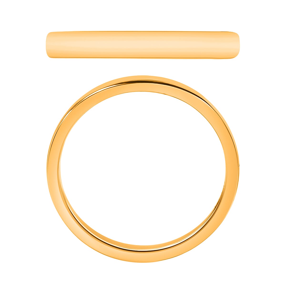 Band Ring in 18K Yellow Gold (Size 9.0) 3.80 Grams (Del. in 10-12 Days) image number 3