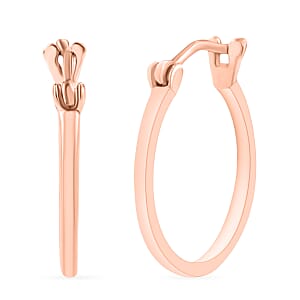 Hoop Earrings in 10K Rose Gold 2.90 Grams