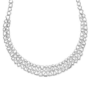 Designer Inspired Necklace in Rhodium Over Sterling Silver 42 Grams 20 Inches