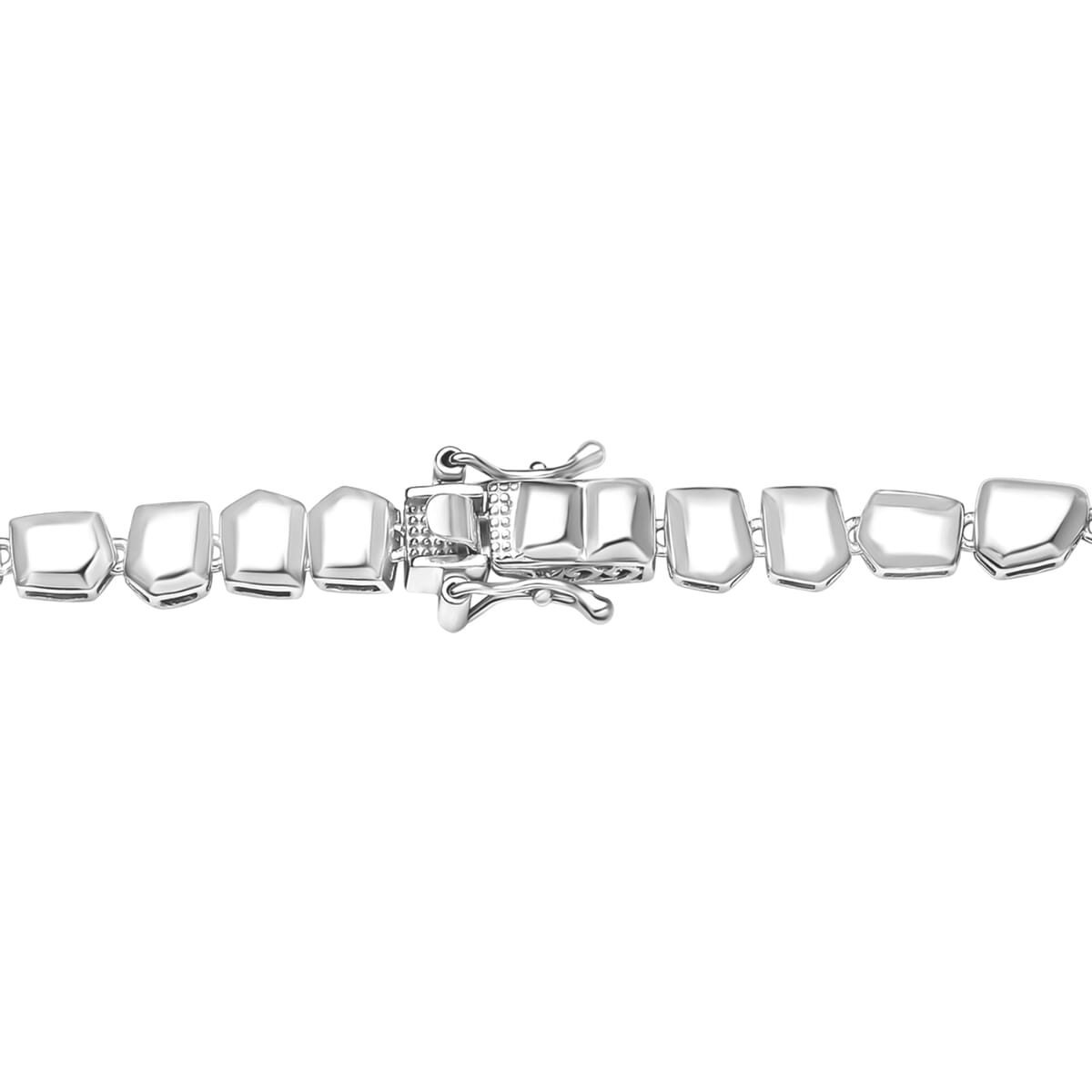 Designer Inspired Necklace in Rhodium Over Sterling Silver 42 Grams 20 Inches image number 2