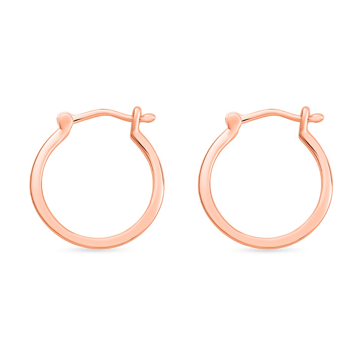Hoop Earrings in 14K Rose Gold 3 Grams (Del. in 10-12 Days) image number 2