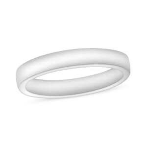 Band Ring in 18K White Gold (Size 10.0) 3.60 Grams