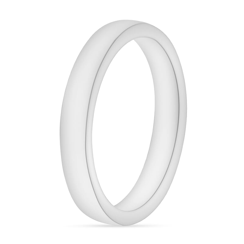 D'Joy 18K White Gold Band Ring (Size 10.0) 4.8 Grams