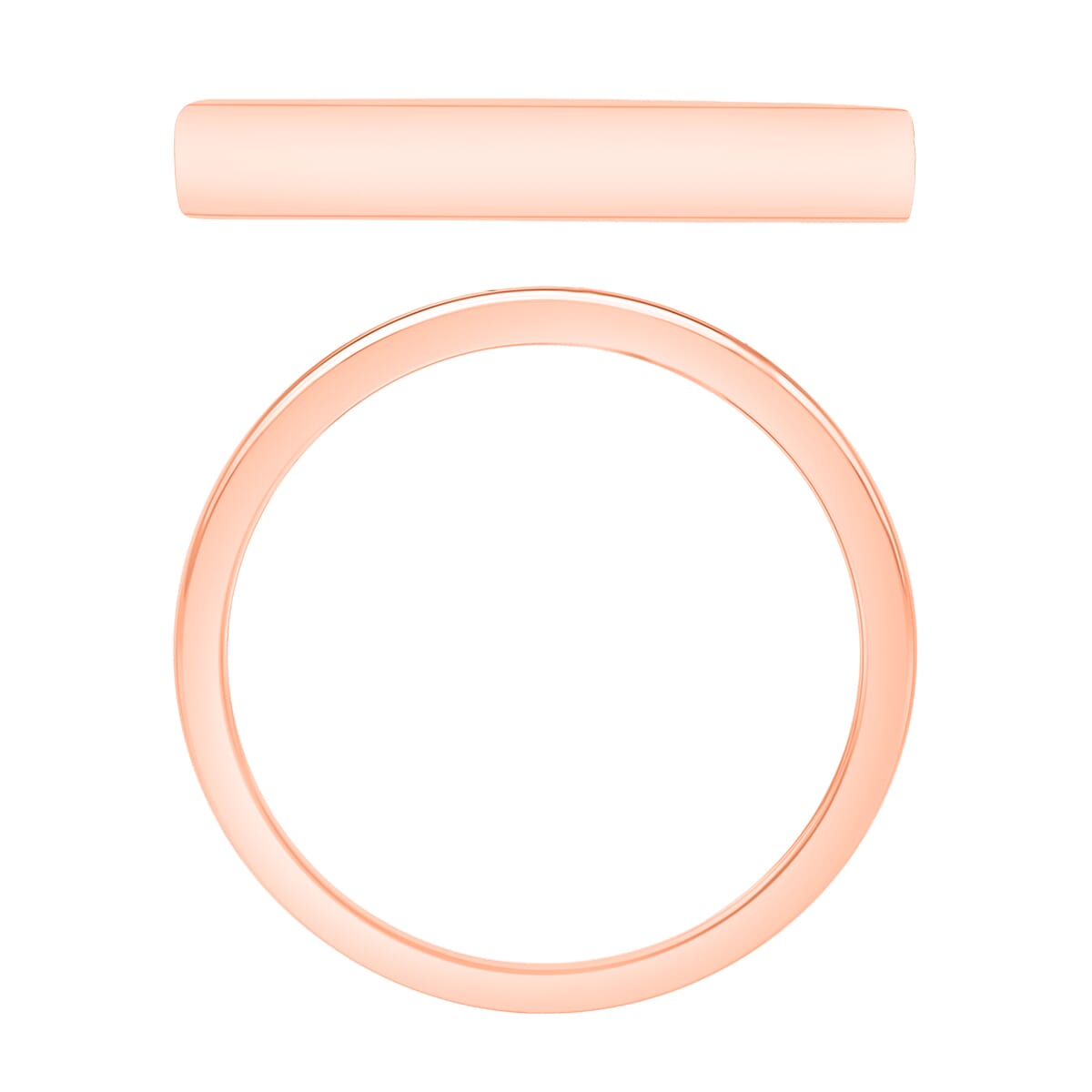 Band Ring in 18K Rose Gold (Size 4.5) 3.60 Grams image number 3