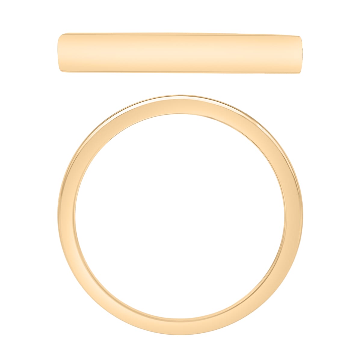 Band Ring in 10K Yellow Gold (Size 8.0) 3.60 Grams image number 3