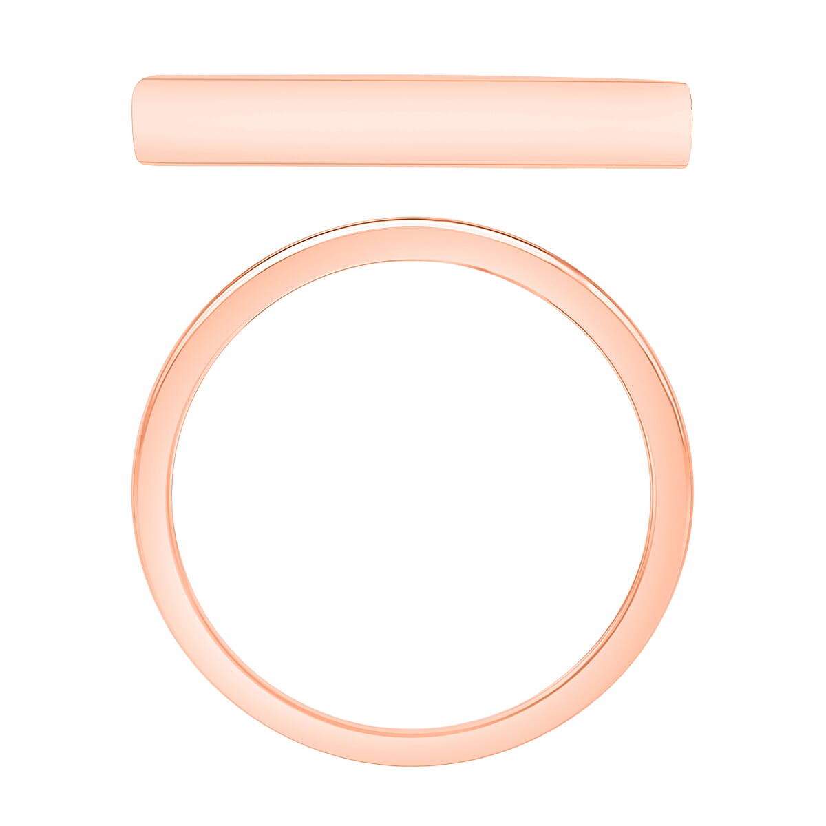 Band Ring in 14K Rose Gold (Size 6.5) 3.60 Grams (Del. in 10-12 Days) image number 3