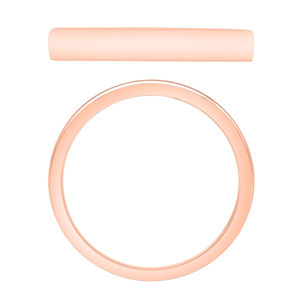 Band Ring in 18K Vermeil Rose Gold Over Sterling Silver (Size 10.0) 3.60 Grams image number 3