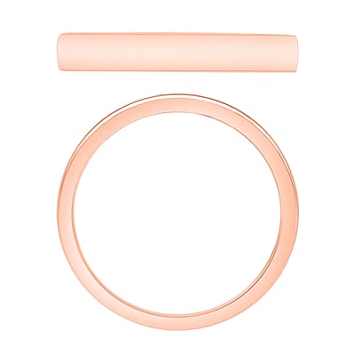 D'Joy Band Ring in 18K Vermeil Rose Gold Over Sterling Silver (Size 6.0) 3.6 Grams