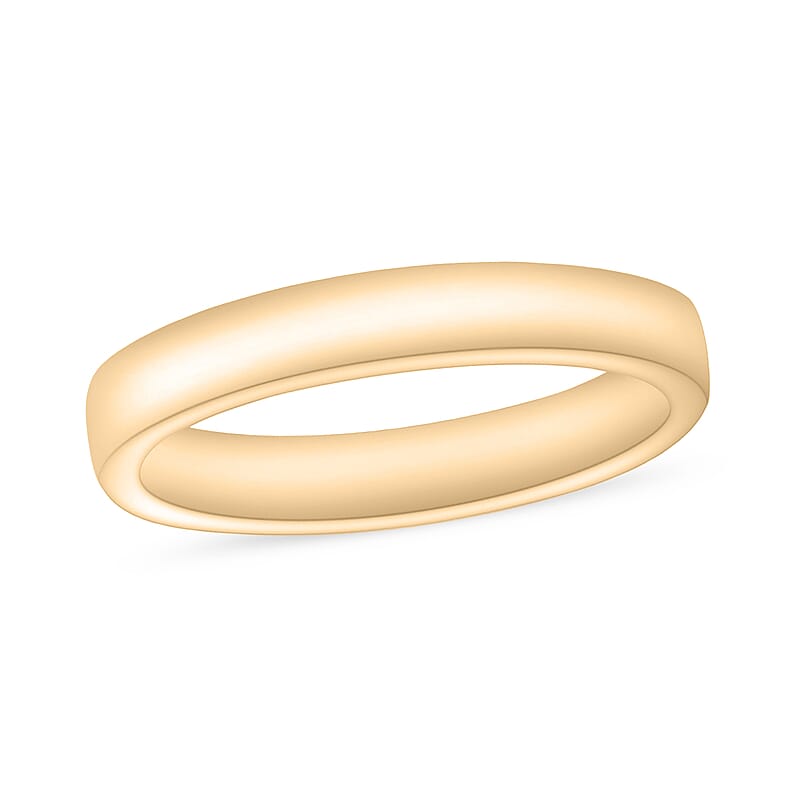 D'Joy Band Ring in 18K Vermeil Yellow Gold Over Sterling Silver (Size 11.0) 3.6 Grams