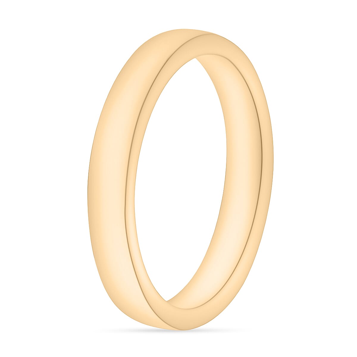 D'Joy Band Ring in 18K Vermeil Yellow Gold Over Sterling Silver (Size 11.0) 3.6 Grams
