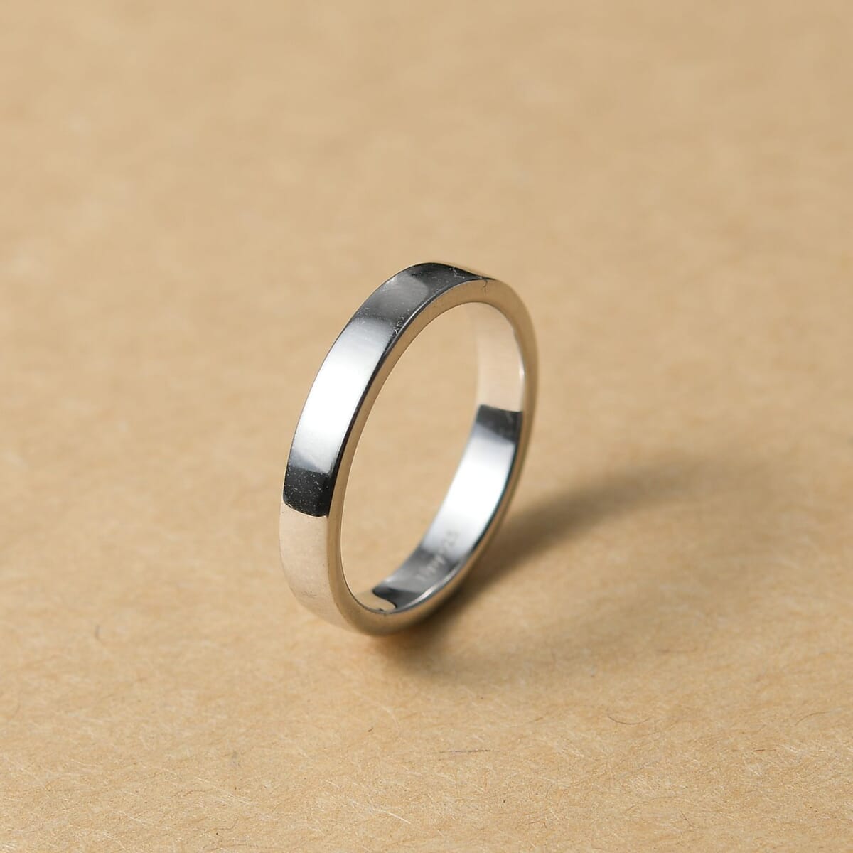 D'Joy Band Ring in Rhodium Over Sterling Silver (Size 5.5) 3.60 Grams image number 1