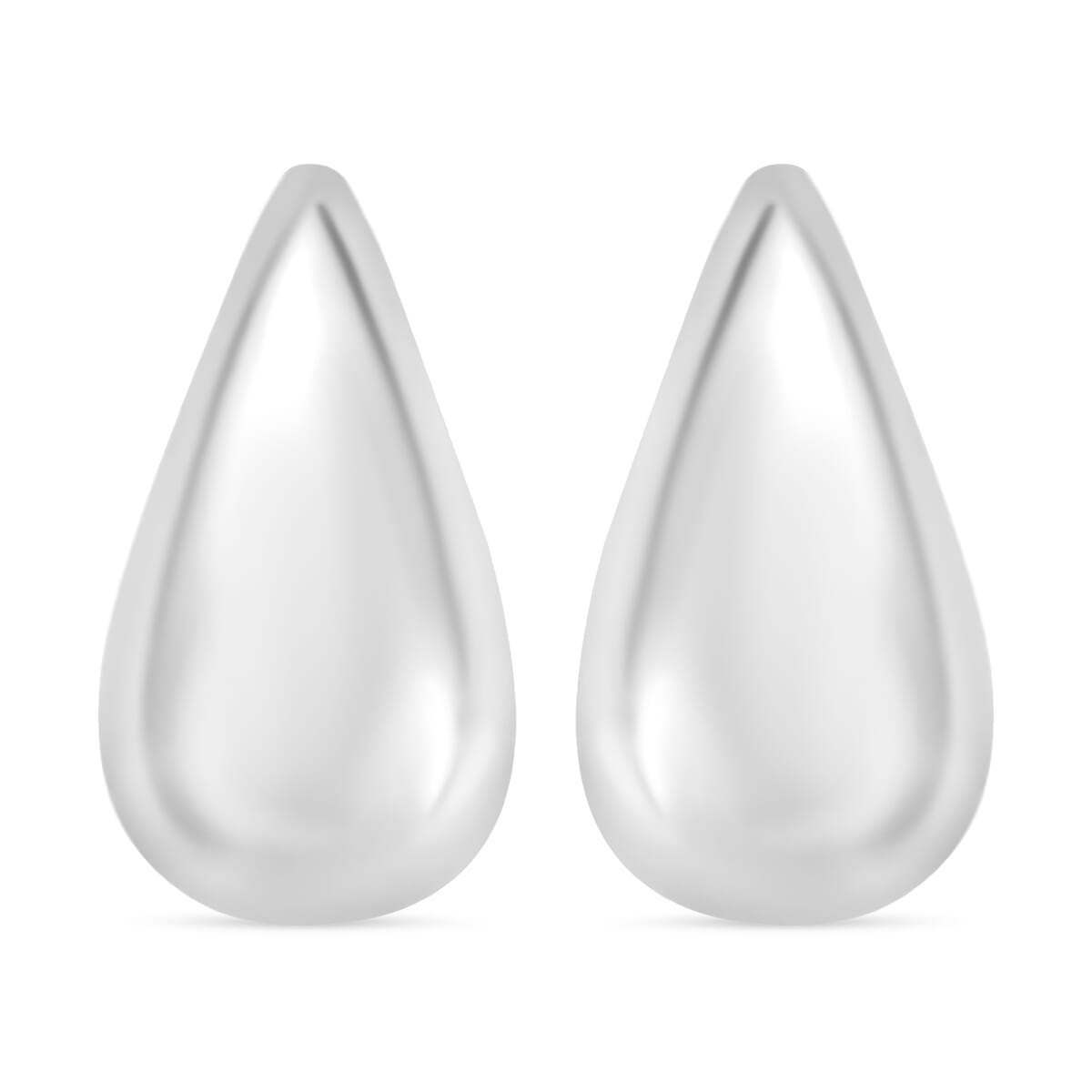 Raindrop Earrings in Rhodium Over Sterling Silver 6 Grams image number 0