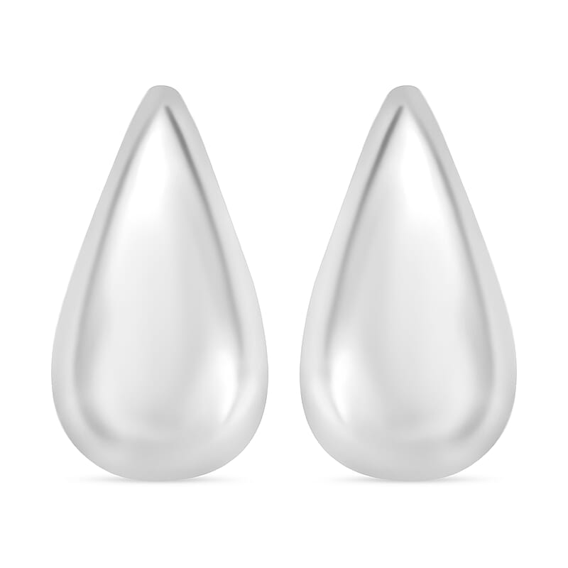 D'Joy Raindrop Earrings in Rhodium Over Sterling Silver 5 Grams