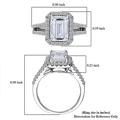 IGI Certified 950 Platinum Luxuriant Lab Grown Diamond E-F VS 3.33 ctw Celestial Gate Ring (Size 10.0) (Del. In 12-15 Days)