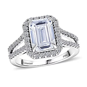 IGI Certified Luxuriant Lab Grown Diamond E-F VS 3.33 ctw Celestial Gate Ring in 950 Platinum (Size 7.0)