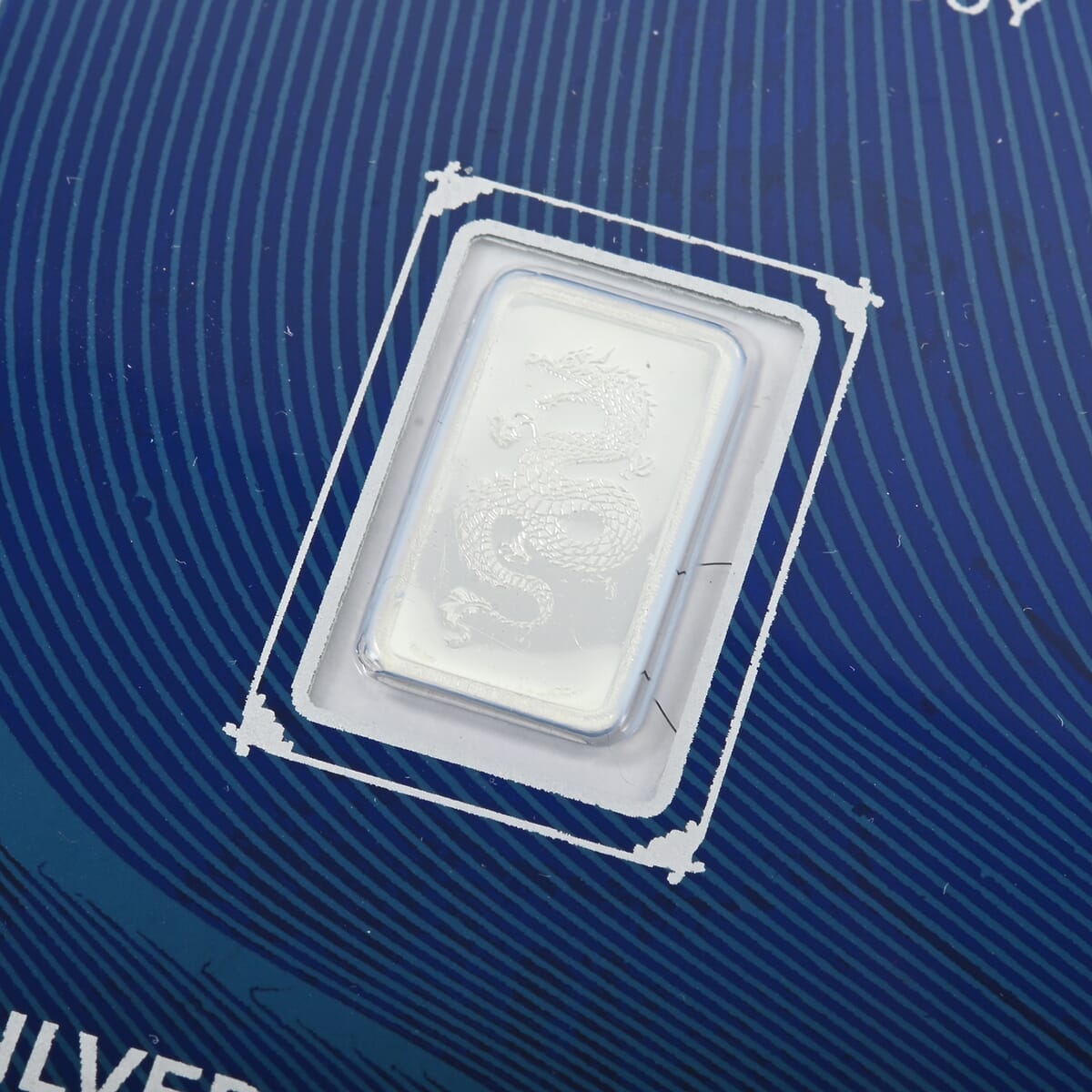 999.9 Fine Silver Dragon Bar 1 Grams image number 1