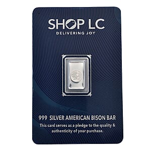  999.9 Fine Silver American Bison Bar (1 g)