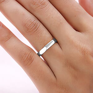 Band Ring in 18K White Gold (Size 10.0) 4.80 Grams (Del. in 10-12 Days)