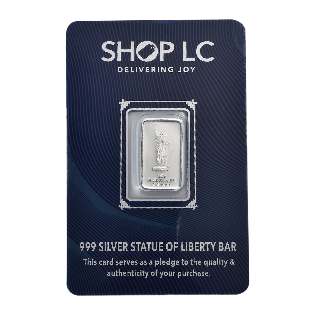 999.9 Fine Silver Statue of Liberty Bar (2 g) image number 0