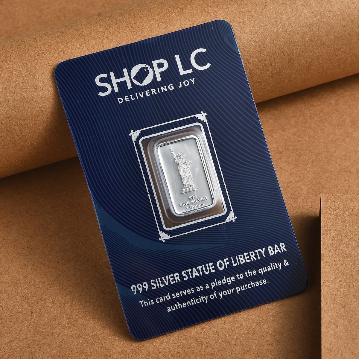 999.9 Fine Silver Statue of Liberty Bar (2 g) image number 1