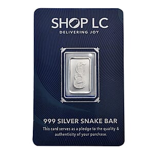 999.9 Fine Silver Snake Bar 2 Grams