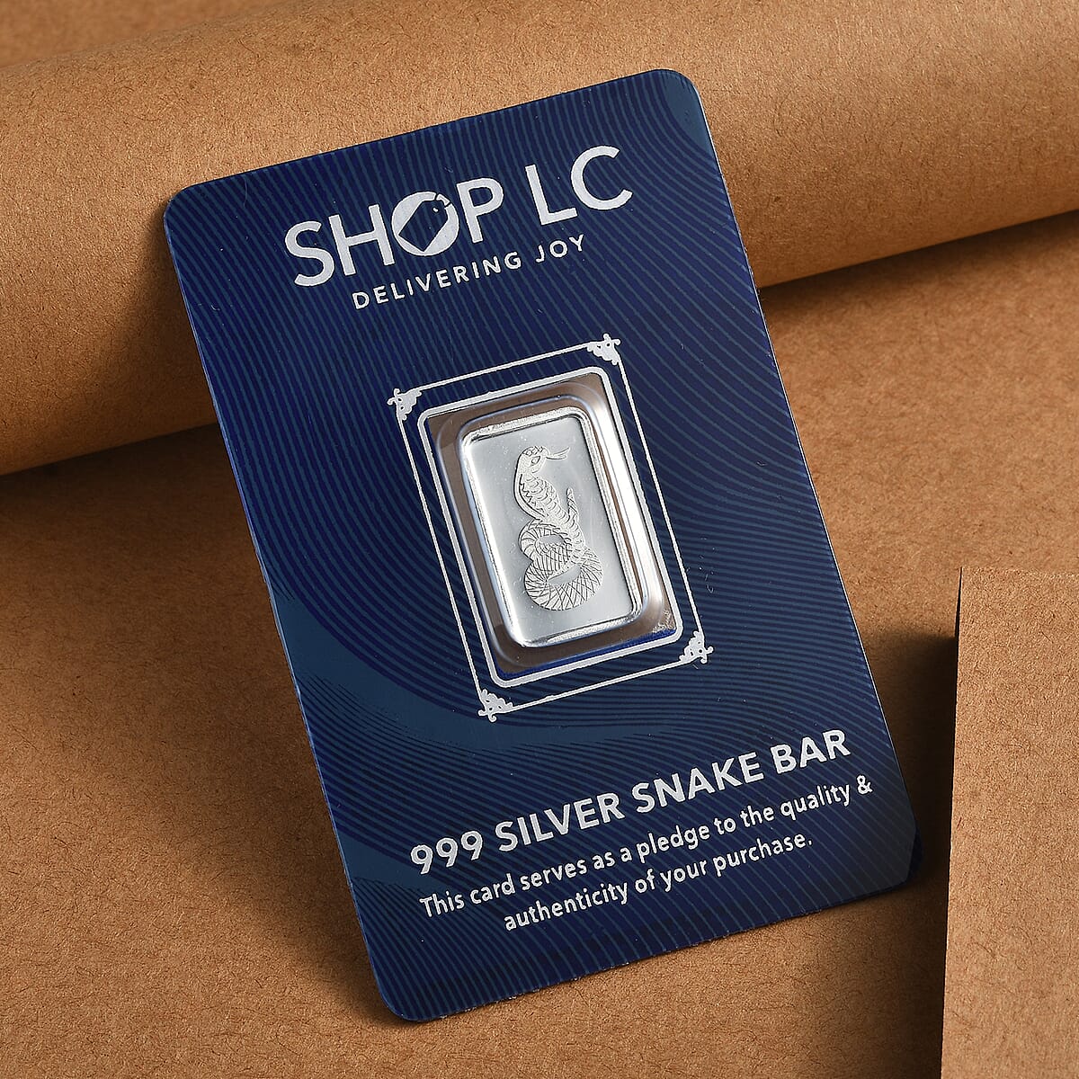 999.9 Fine Silver Snake Bar 2 Grams image number 1