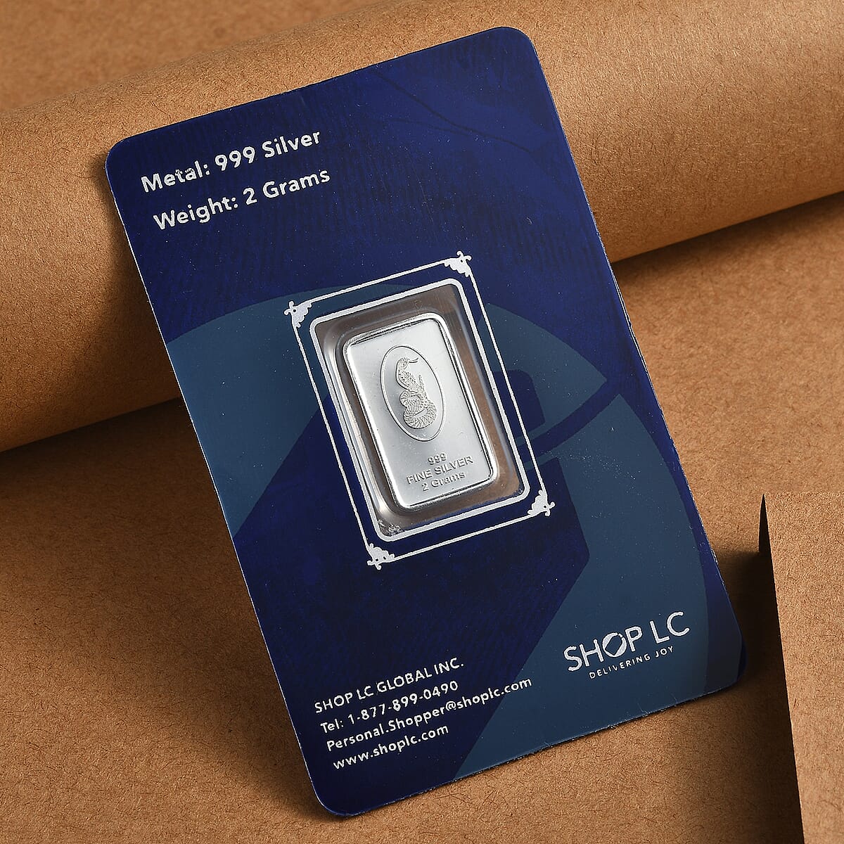 999.9 Fine Silver Snake Bar 2 Grams image number 2