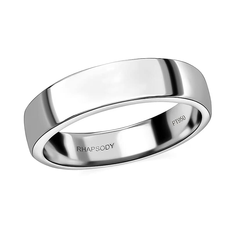 D'Joy Band Ring in 950 Platinum (Size 10.0) 8.5 Grams
