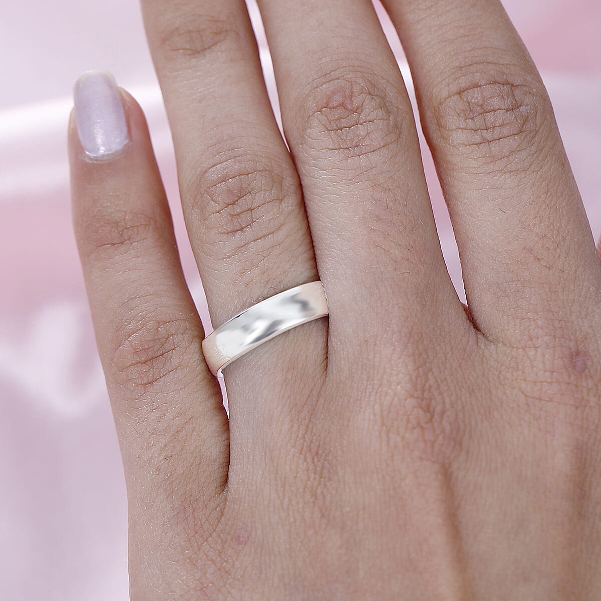 Band Ring in 950 Platinum (Size 10.0) 8 Grams image number 1