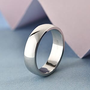 Band Ring in 950 Platinum (Size 10.0) 8 Grams (Del. in 10-12 Days)
