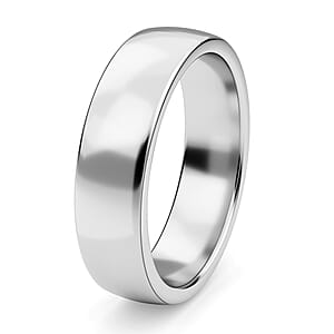 Band Ring in 950 Platinum (Size 10.0) 8 Grams (Del. in 10-12 Days)