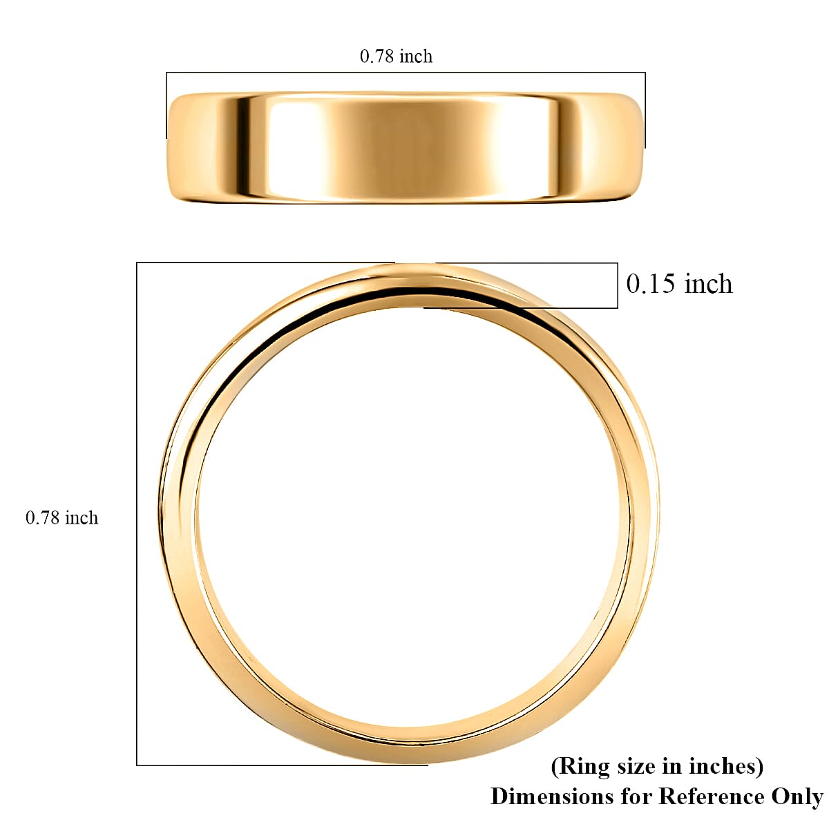 Band Ring in 14K Yellow Gold (Size 12.0) 6.50 Grams (Del. in 10-12 Days) image number 5
