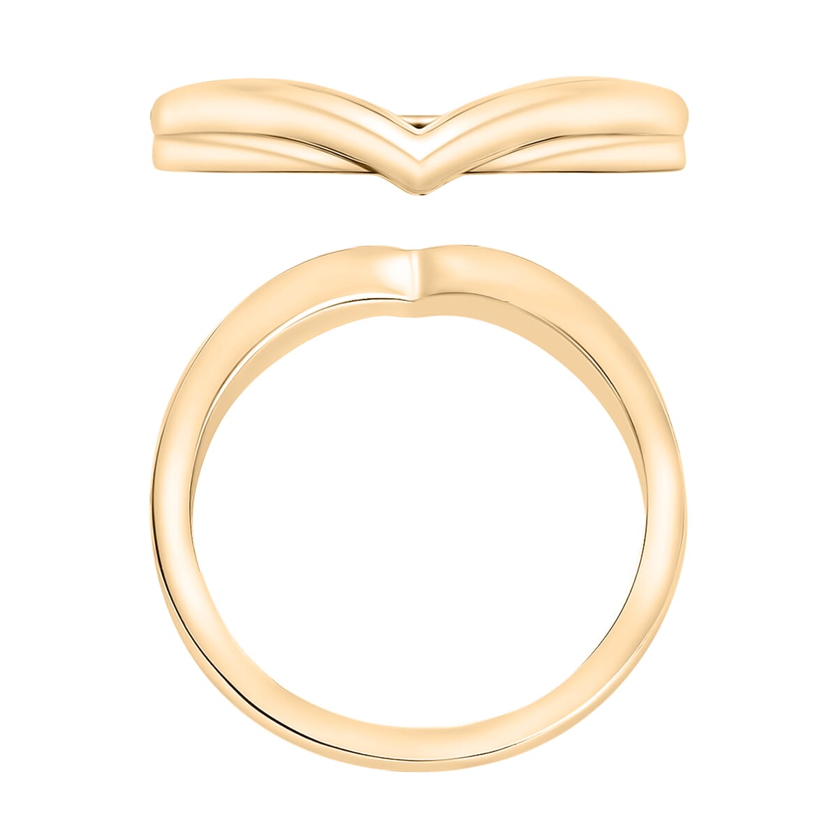 Wishbone Ring in 10K Yellow Gold (Size 8.0) 5 Grams image number 3